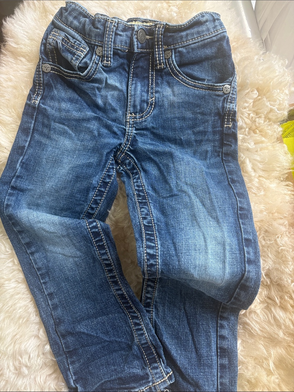 Wrangler Kids Slim Straight Dark Blue Jeans